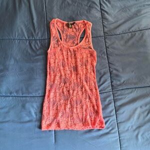 Bozzolo Pink Lace Tank Top